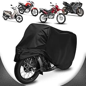 Capa de Cobrir Moto Couro Impermeável Anti-uv Não Risca Tamanho M Titan Factor Fazer