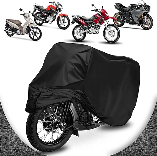 Capa de Cobrir Moto Couro Impermeável Anti-uv Não Risca Tamanho M Titan Factor Fazer