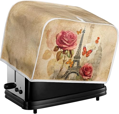 Vista 259 de Cubierta para tostadora de cocina, protector para hornear se adapta a la mayoría de tostadoras estándar de 4 rebanadas, mantiene la tostadora libre
