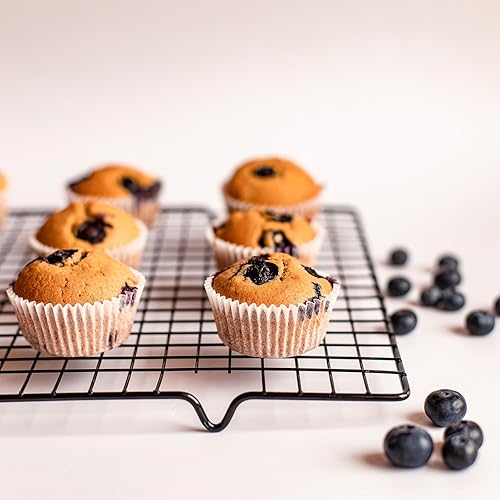Miniatura 5 de Baocuan 12 tazas de silicona mini molde para magdalenas, paquete de 3 moldes antiadherentes de grado alimenticio y sin BPA para hornear magdalenas
