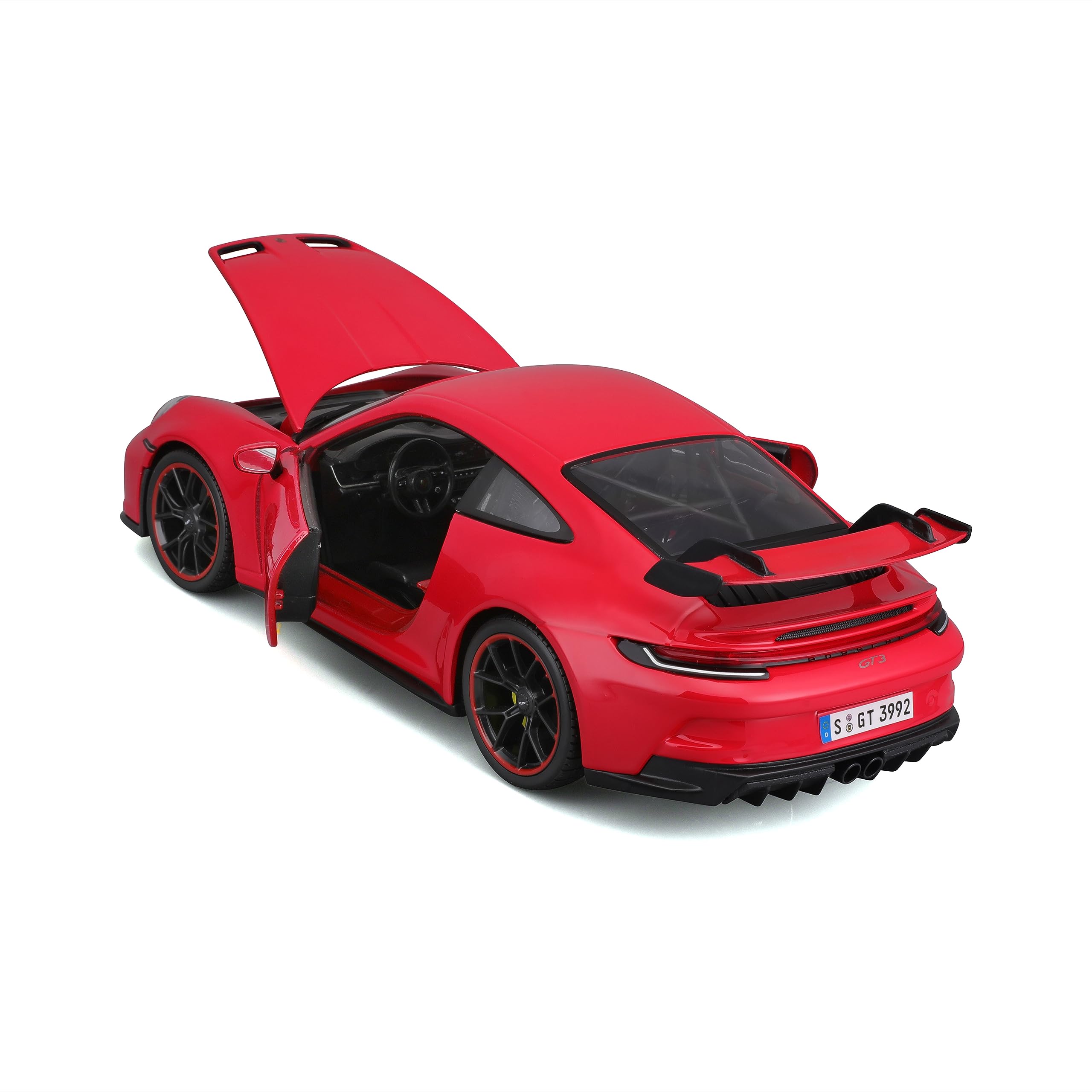 Maisto 536458R Porsche 911 GT3 2023 - Modellino auto in scala 1:18, colore: Rosso