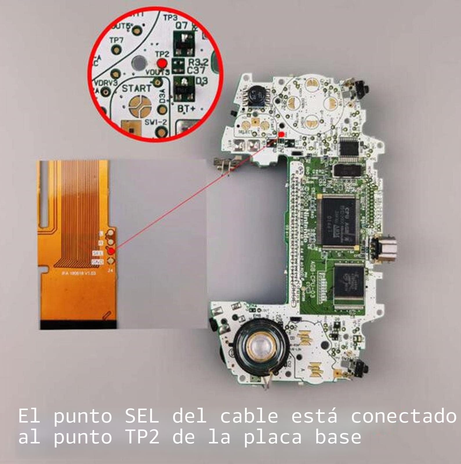 ZEZEFUFU Pantalla LCD de repuesto para Game Boy Advance, kit de placa de pantalla LCD con retroiluminación IPS