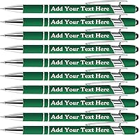 Vista 42 de Bolígrafos personalizados a granel grabados personalizados con punta de lápiz capacitivo, bolígrafos personalizados de tinta negra, regalos