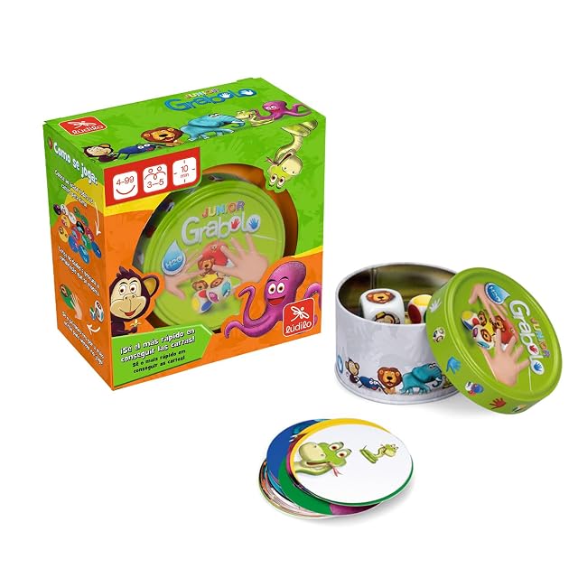 Ludilo - Grabolo Jr | Juegos De Mesa 4 Años O Más | Juegos Educativos Niños 4 Años O Más | Juego De Mesa De 3 A 5 Jugadores | Regalo Niño con Una Duración De 10 Min