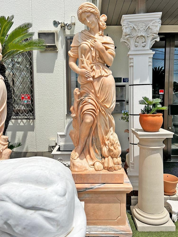 Amazon.co.jp: 天然大理石彫刻 ぬくもりのヴィーナス 冬 ピンク 四季の