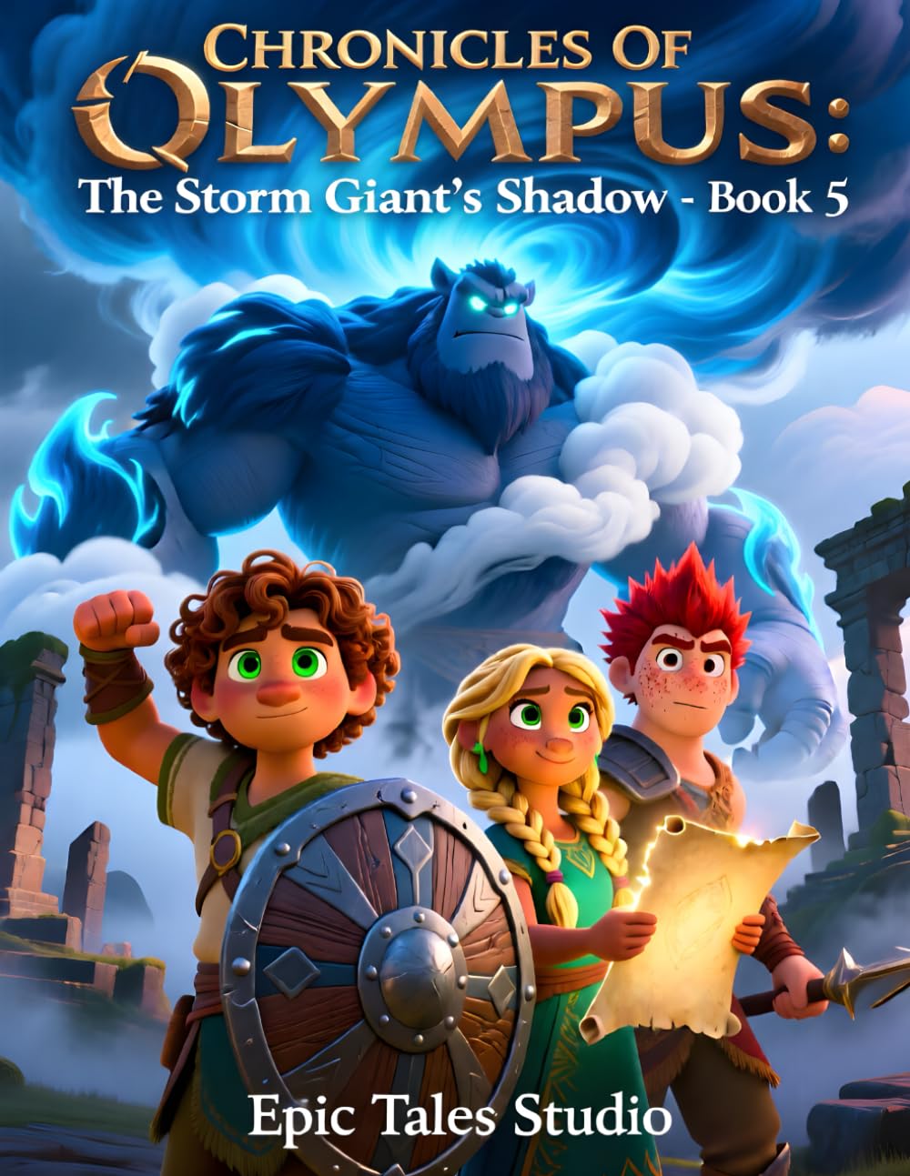 Chronicles of Olympus: The Storm Giant’s Shadow - Book 5: A Thunderous Quest Through Tempest Ridge