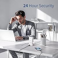 Vista 7 de Surge Protector Power Strip 6.5 FT Cord, Power Strip Tower with 4 USB Ports (1USB C), Extension Cord with 12 AC Multiple Outlets, Home Office