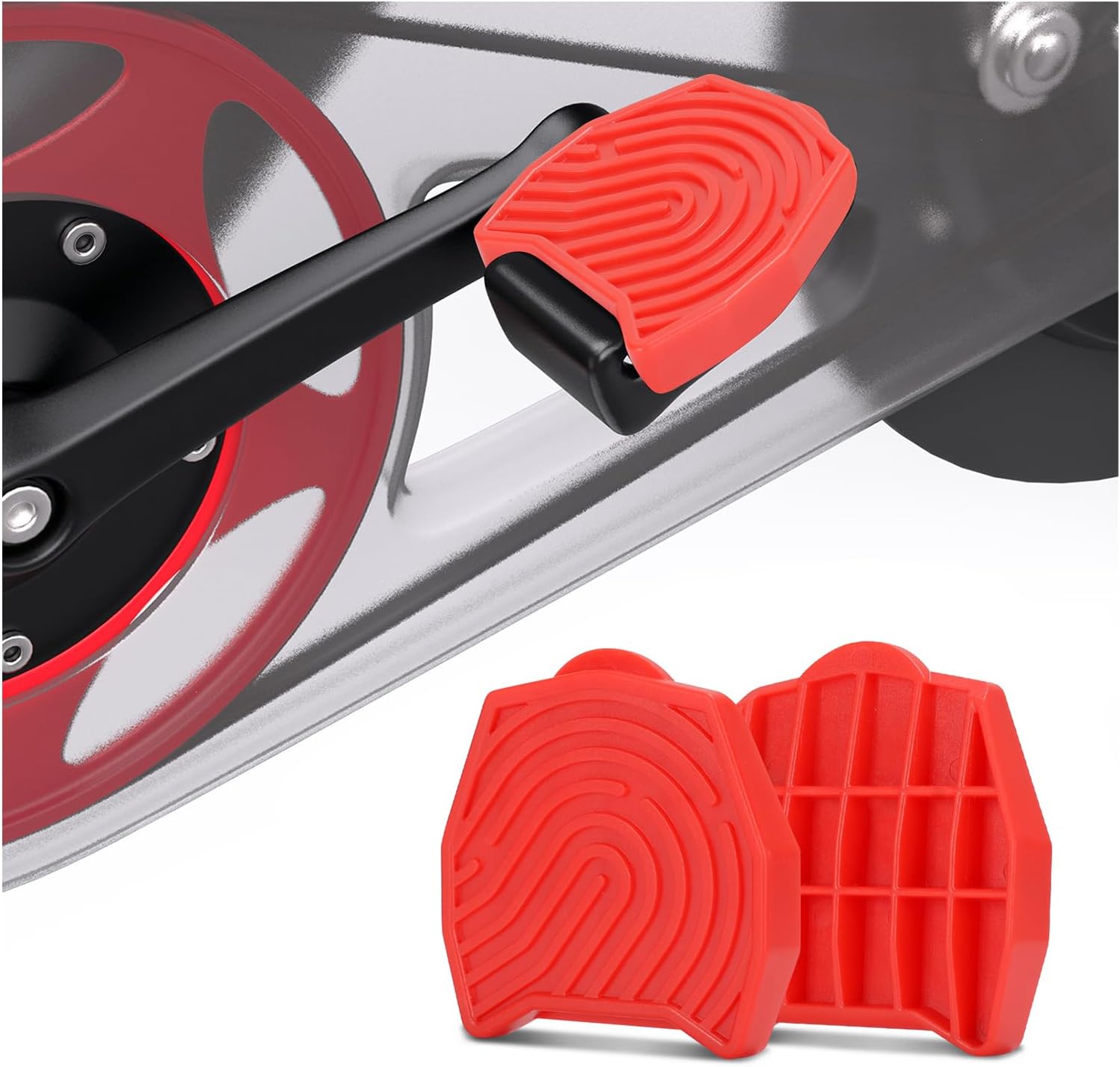 Ride with Sneakers - Pedal Converters Compatible with Peloton Bike&Bike+,Replacement Bike Pedals for Regular Shoe,Flat Platform Clipless Pedal Upgrade, Accessories for Exercise Bike