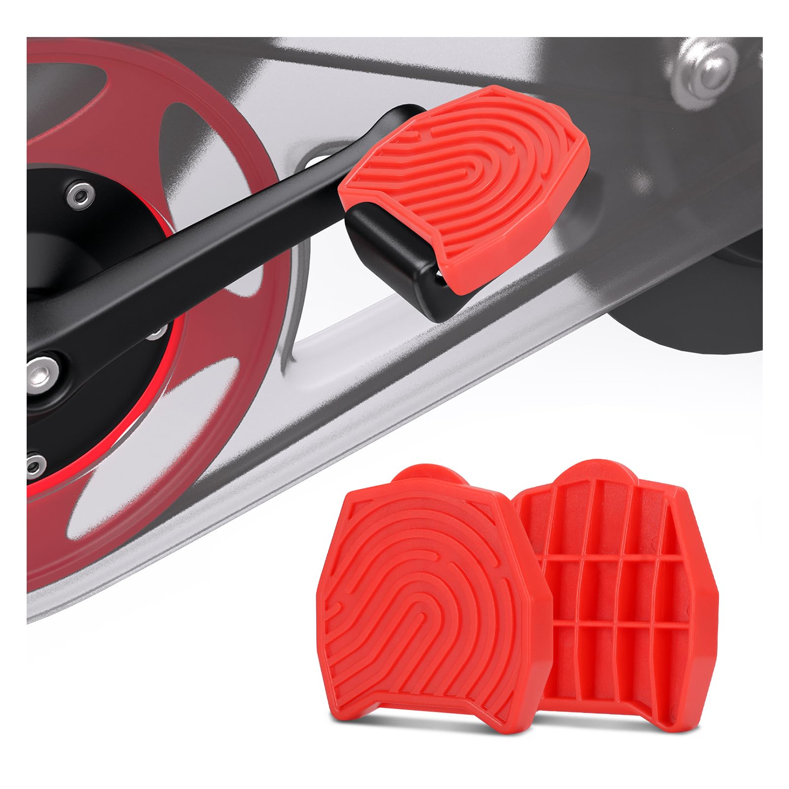 Ride with Sneakers - Pedal Converters Compatible with Peloton Bike&Bike+,Replacement Bike Pedals for Regular Shoe,Flat Platform Clipless Pedal Upgrade, Accessories for Exercise Bike