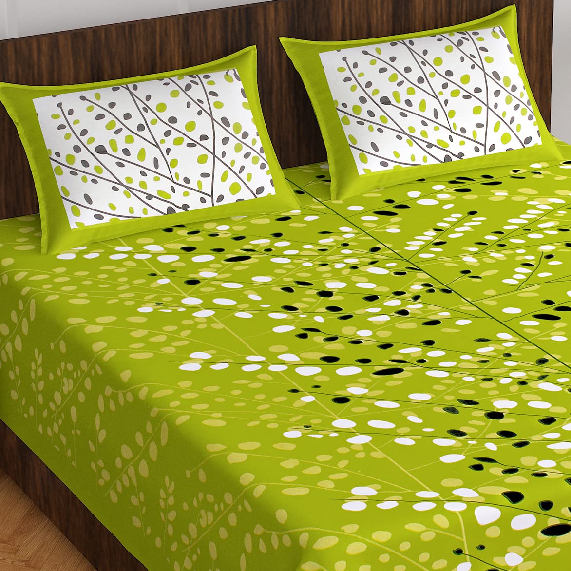 BedZone 100% Cotton Rajasthani Jaipuri Traditional Floral King Size Double Bedsheet with 2 Pillow Covers - Multicolor Bedsheets 116 (B0CKMRWRDF) Amazon Price History, Amazon Price Tracker