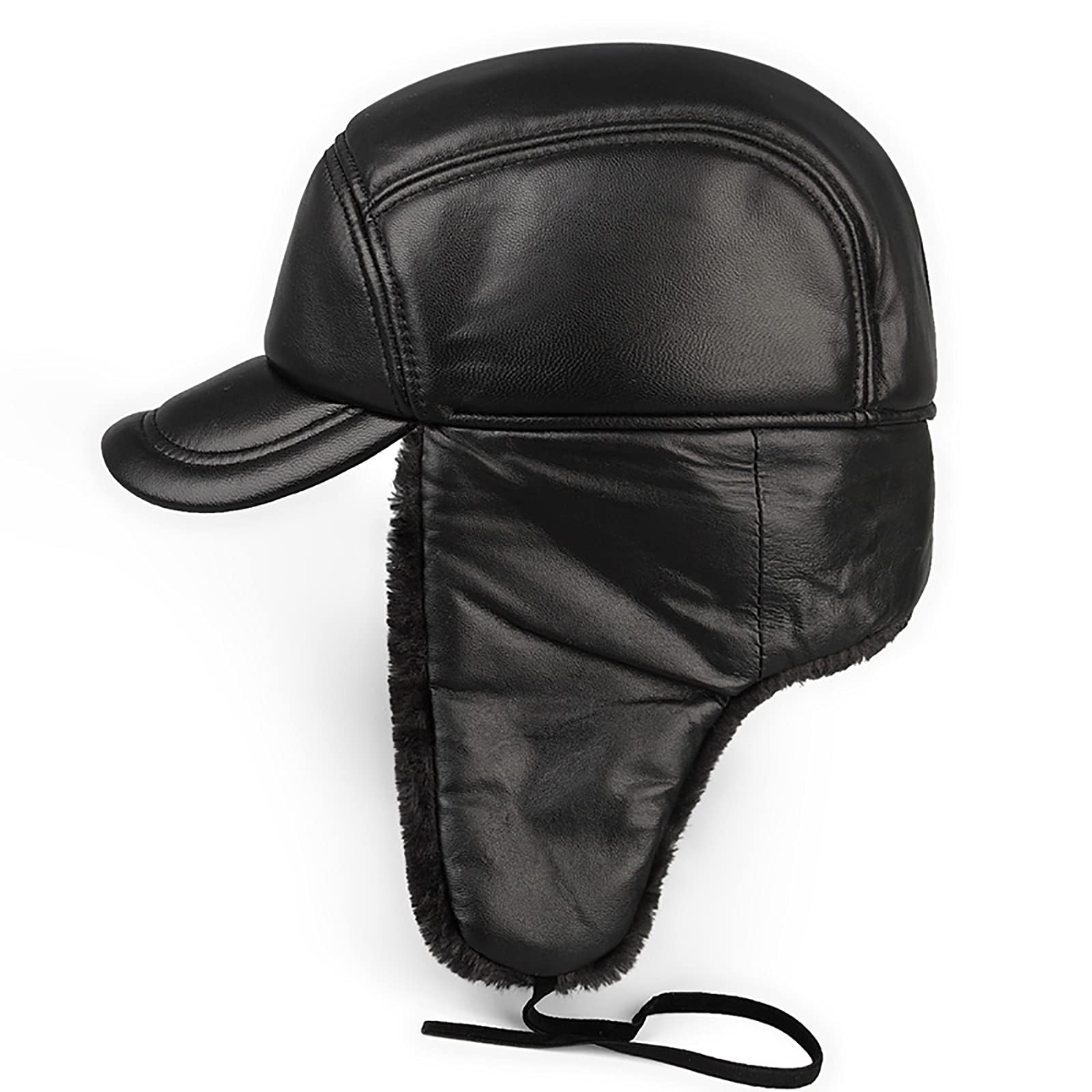 G&F Uomo Trooper Hoed Pelle Spessore Cappello Baseball con Paraorecchie, Bomberhats Antivento Inverno