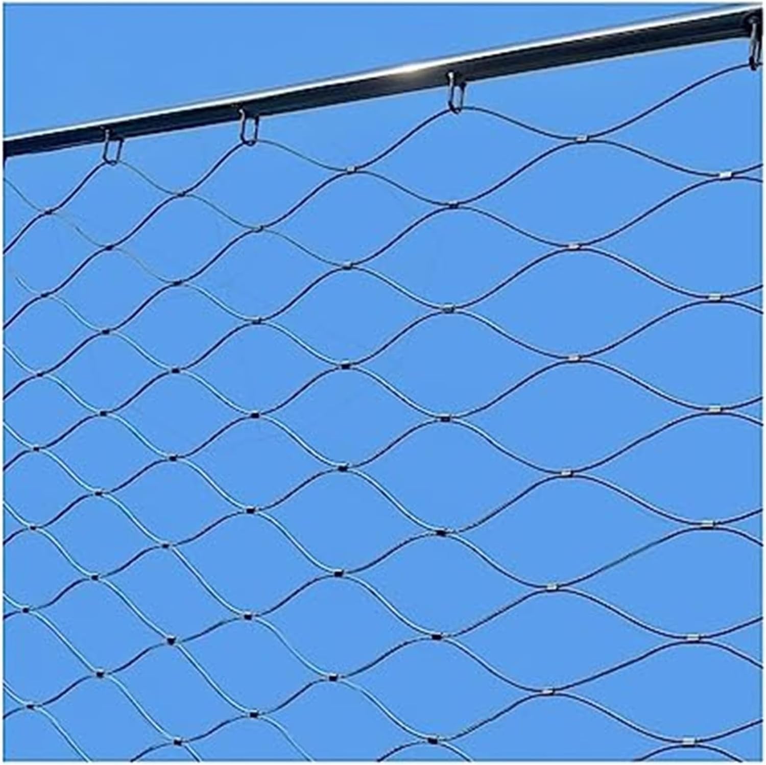 Maille de corde en acier inoxydable 2mm pour clôture de jardin