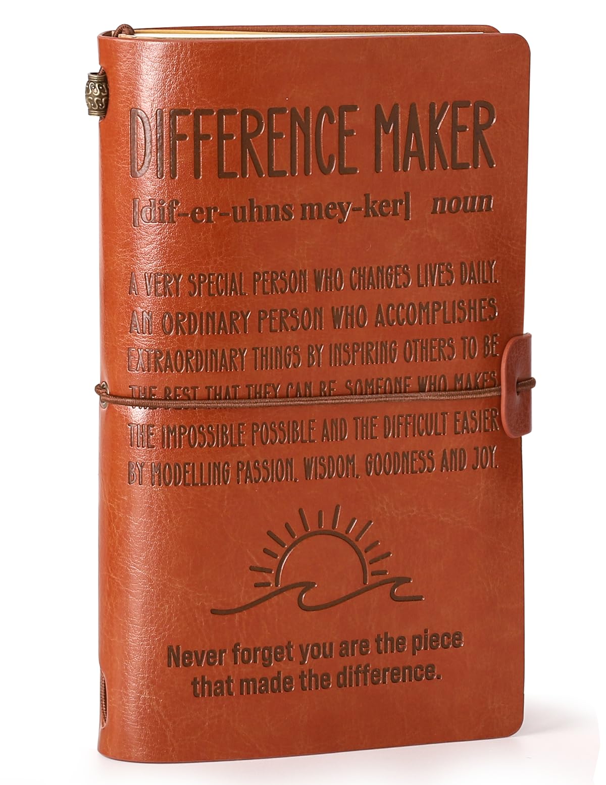 TuSuQing Difference Maker Thank You Gift for Leader Boss Staff Employee Mentor Coach Manager Coworker Teacher Appreciation Retirement Birthday Gift Difference Maker Definition Leather Planners