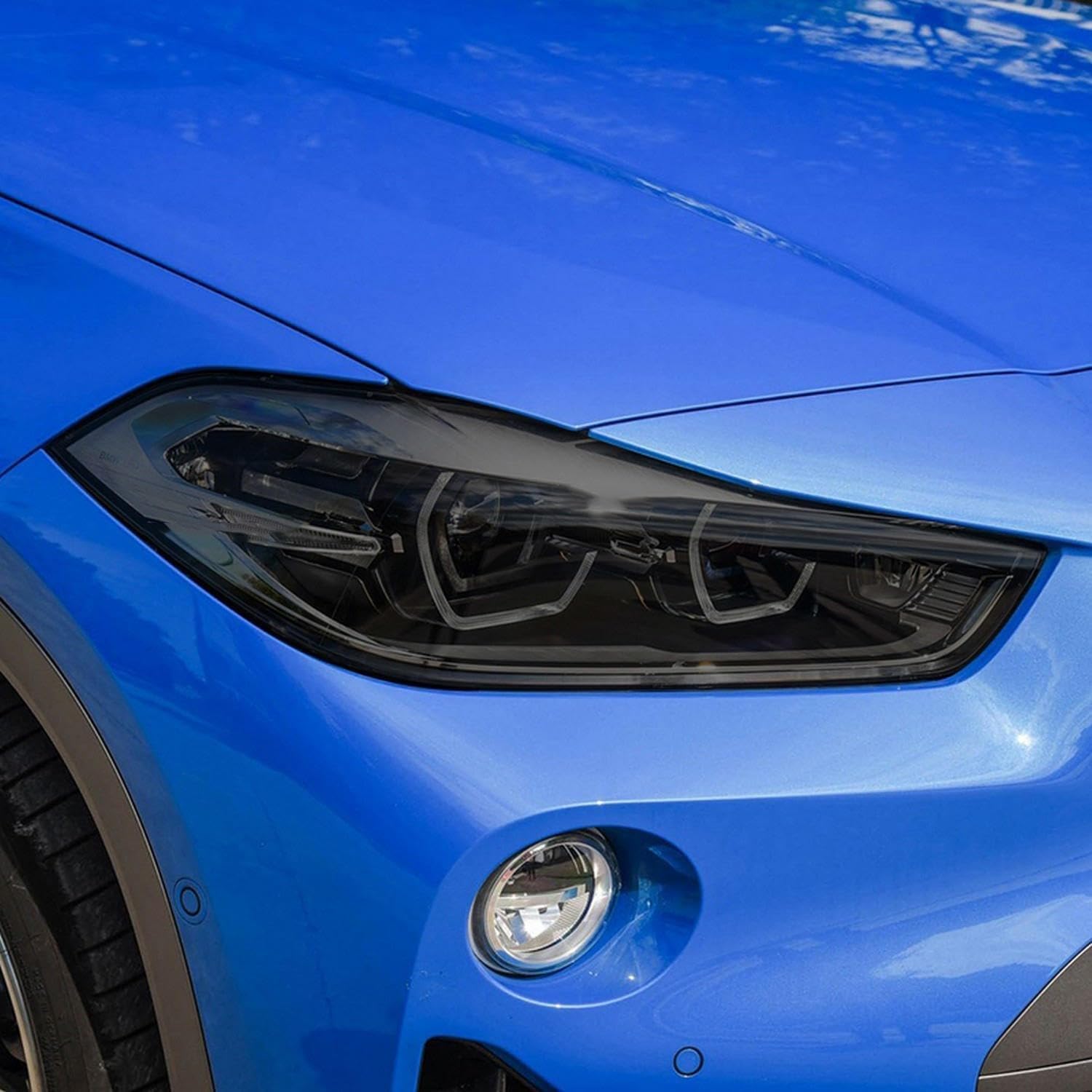 Film protection phare BMW X2 F39 contre gravillons | Autocollant vinyle TPU transparent