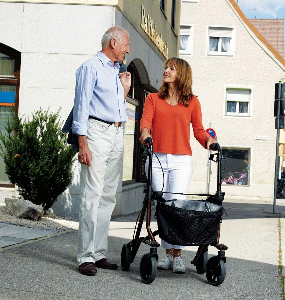 Taima M Faltbarer Leichtgewichtrollator inkl. Tasche und Stockhalterung, nur 6,5 kg