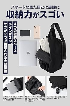 Amazon | [SCGEHA] ボディバッグ ショルダーバッグ メンズ 13インチ