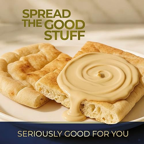 Miniatura 4 de Kevala Tahini de sésamo orgánico – Crema vegana para untar, pasta de mantequilla kosher, hecha con semillas de primera calidad, para hacer humus