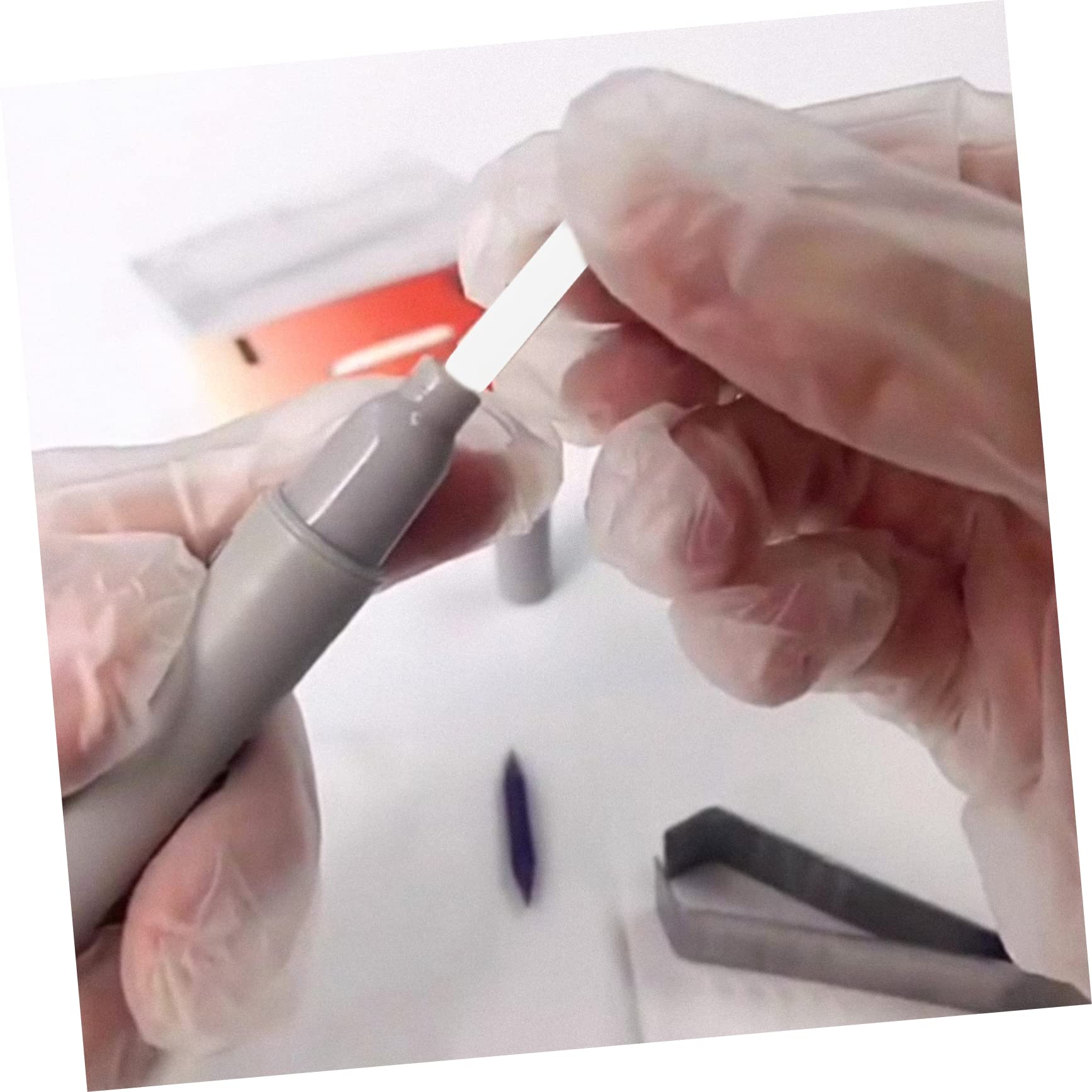 Garneck 10pcs Paint Pen Replacement Tips - Universal Paint Marker Nibs for Acrylic and Art Pens - Extra Fine 07mm Long Brush Tips for Refillable Marker Use