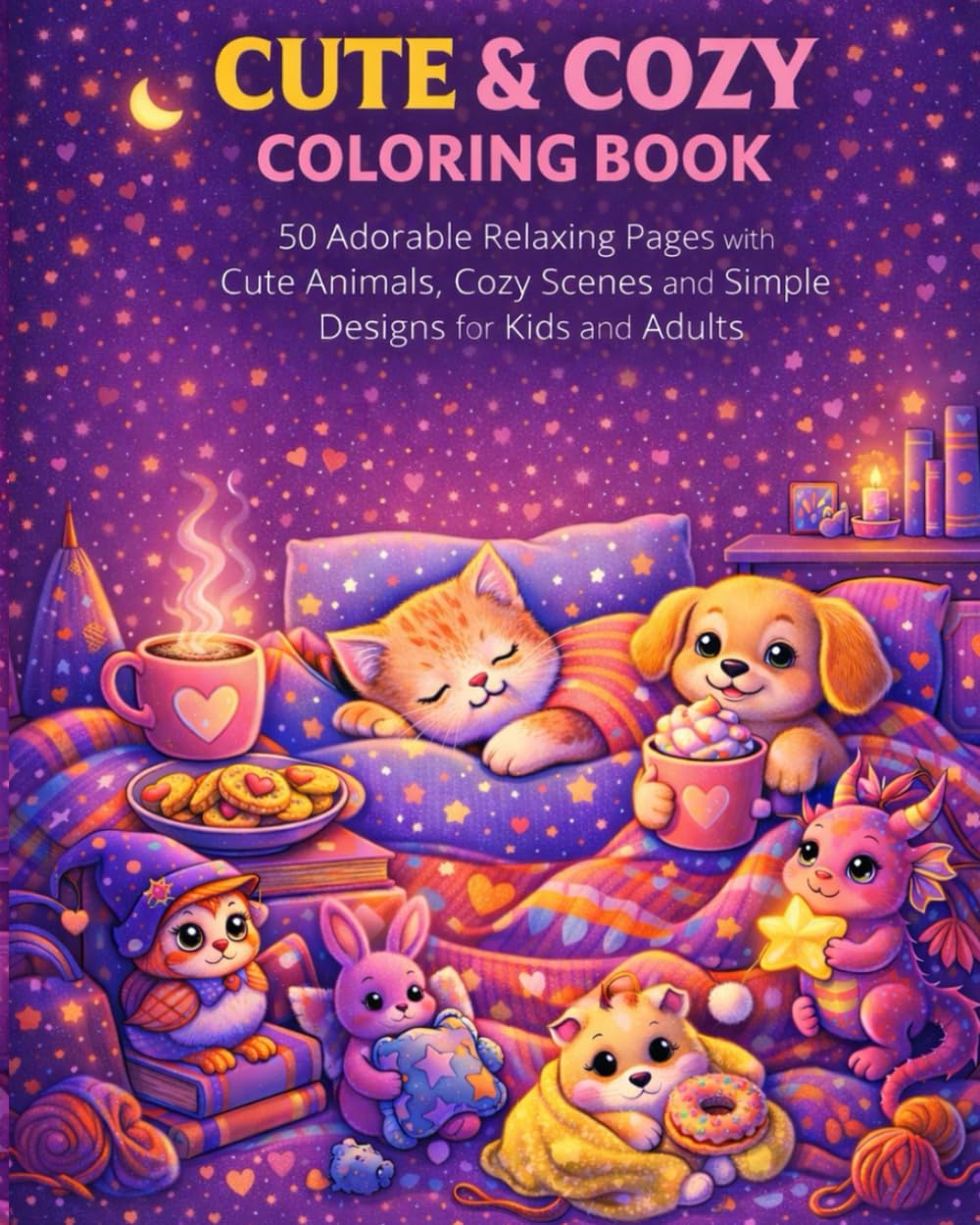 Cute & Cozy Coloring Book