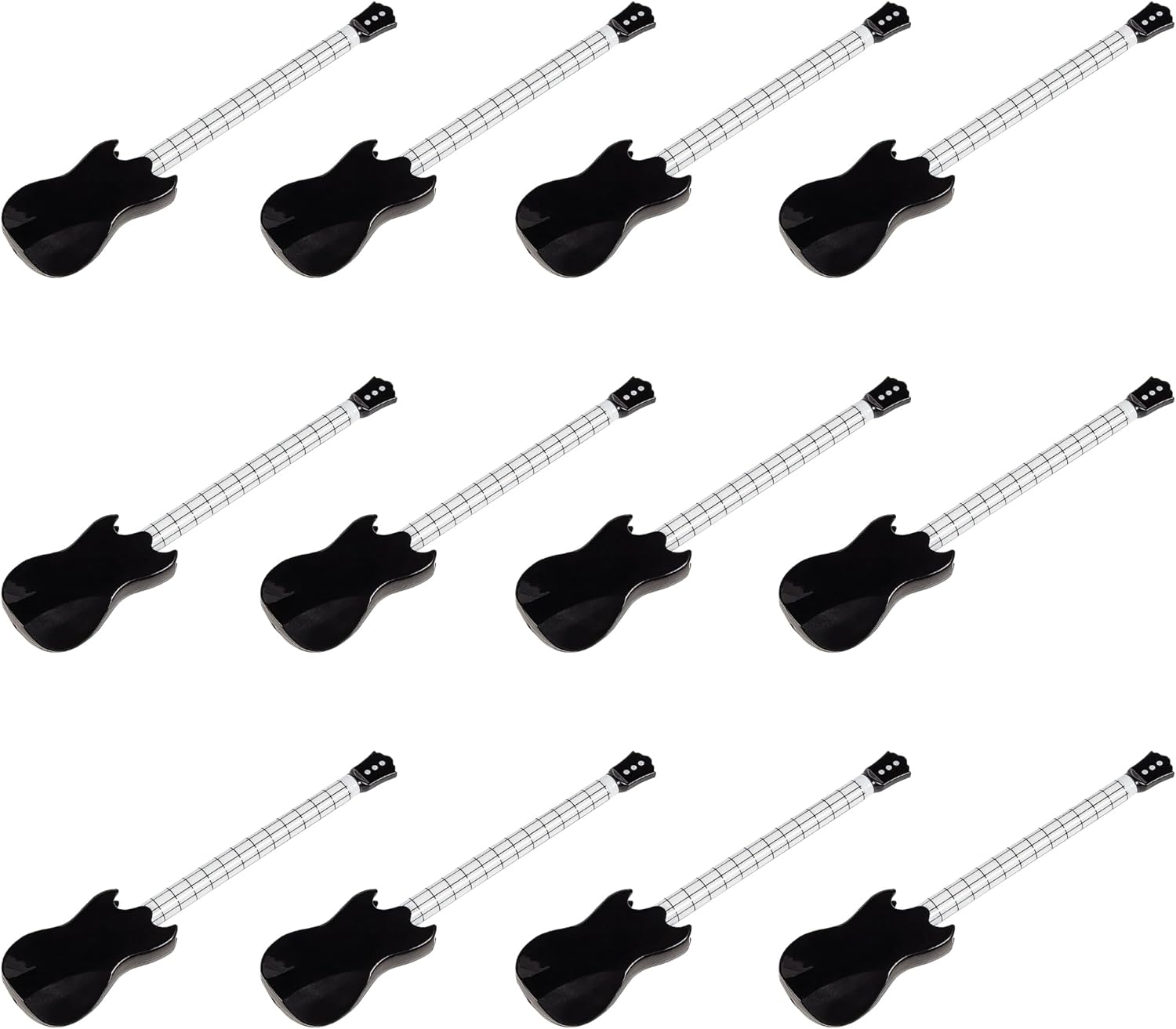 Fun Express Guitar Shaped Pens - Music Classroom Giveaways and Party Favors - VBS Vacation Bible School Supplies/Decor - Set of 12