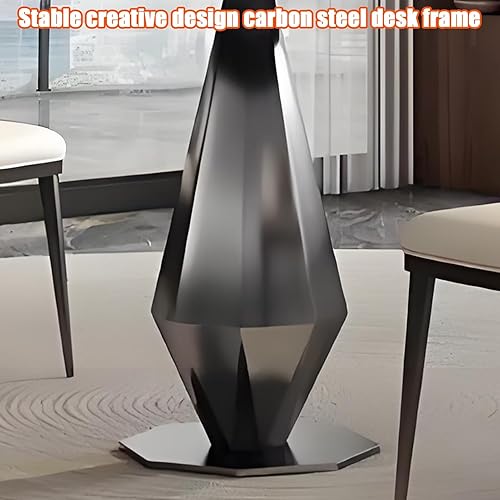 Miniatura 4 de YVYKFZD Juego de mesa y silla para sala de recepción de oficina, juego de mesa de comedor simple para cocina, mesa de centro redonda para Negro+gris