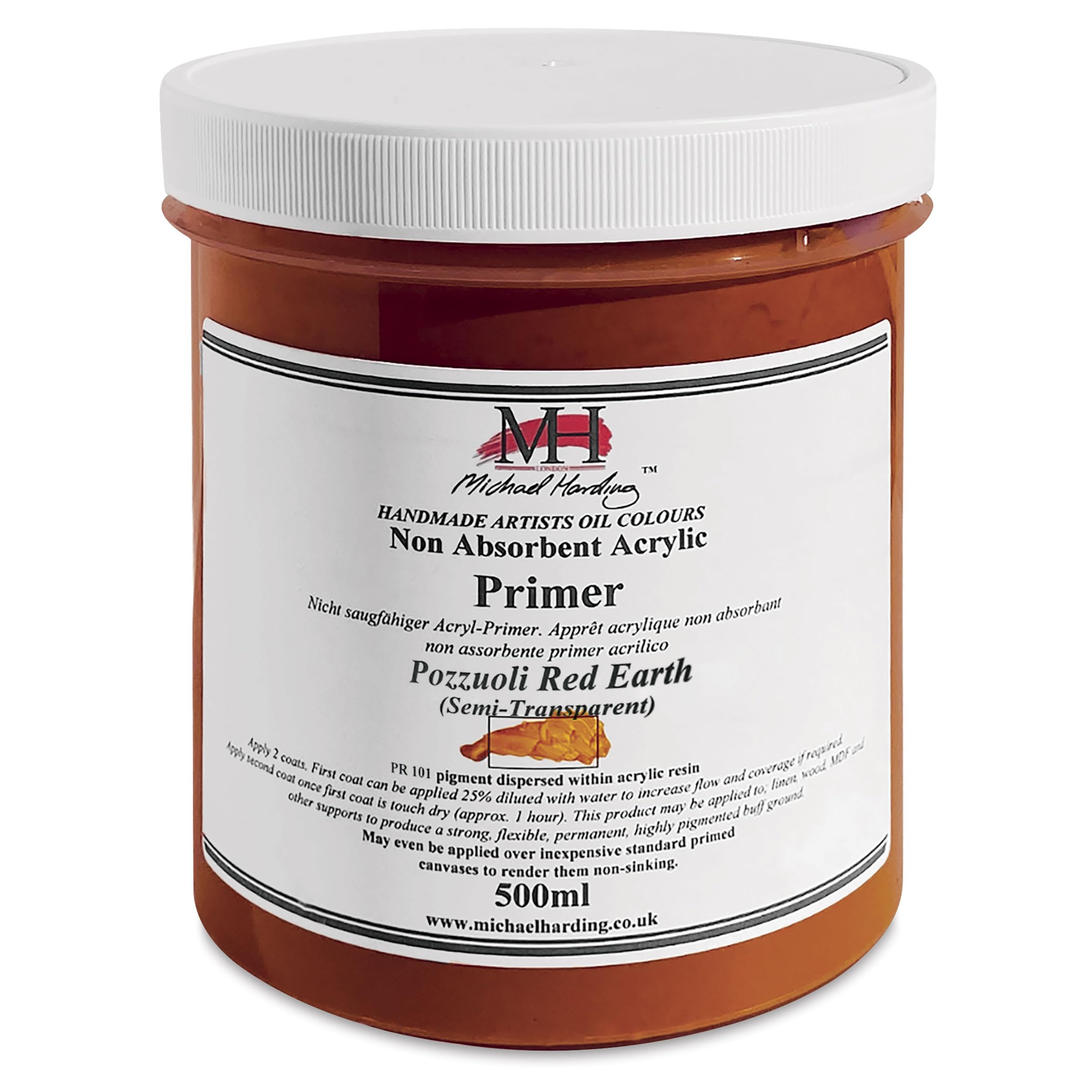 Michael Harding Non-Absorbent Primers (500Ml, Pozzuoli Red Earth)