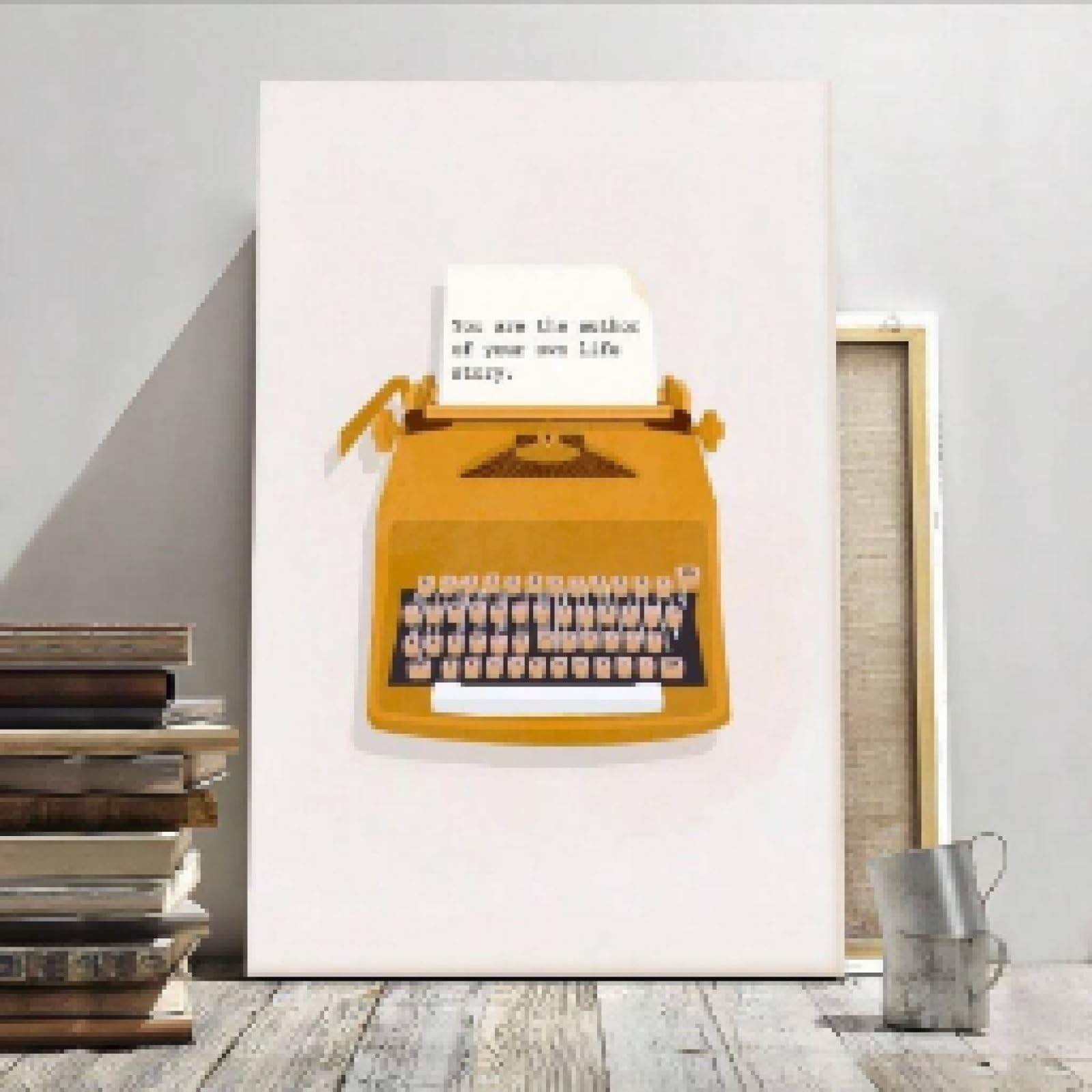 Citations inspirantes machine à écrire tableau vintage 60x80 - 8