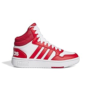 いとしょう Amazon.com | adidas Unisex-Child Hoops Mid, White/Better