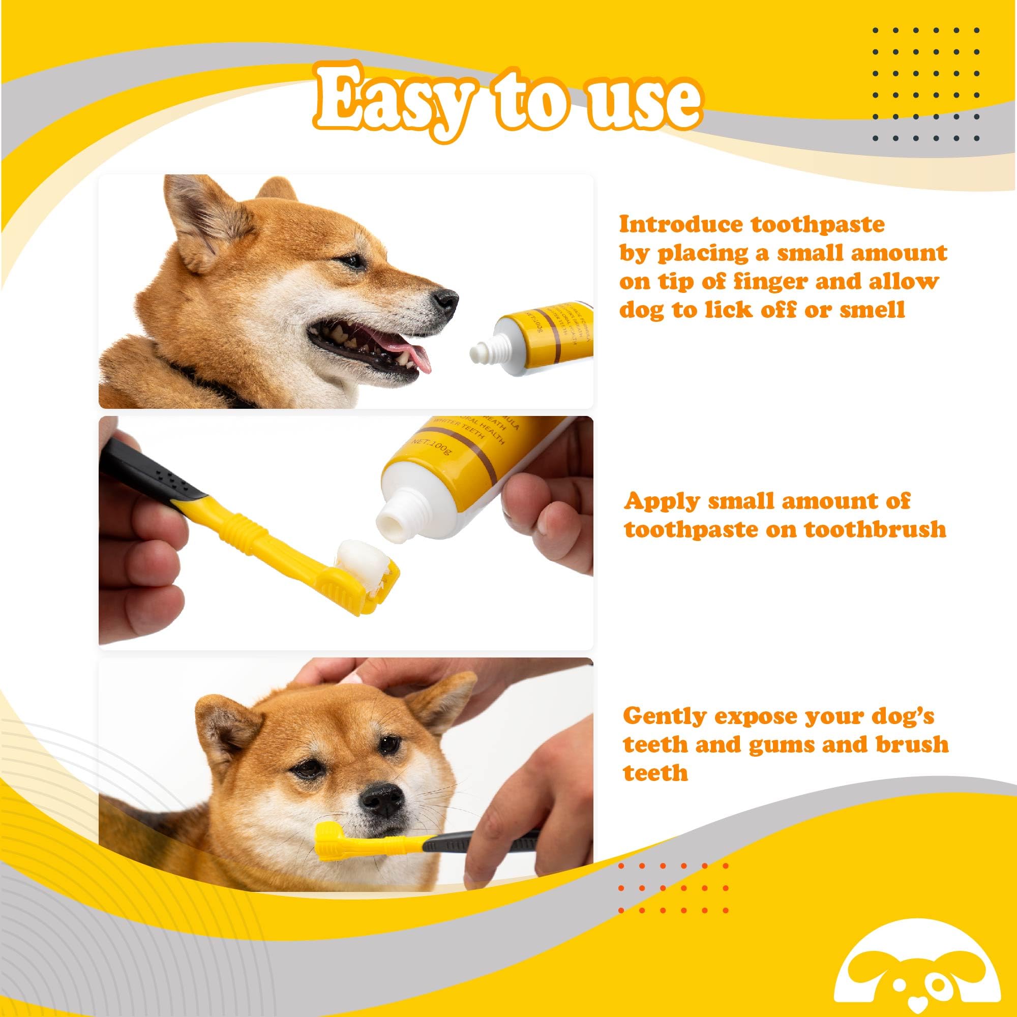 PetnBeyond Dog Toothpaste - Poultry Flavor Teeth Brushing Cleaner, Pet Breath Freshener, Oral Care, Professional Pet Toothpaste for Dogs and Cats. Controls Plaque, Tartar, Bad Breath, Reduces Plaque - image 4