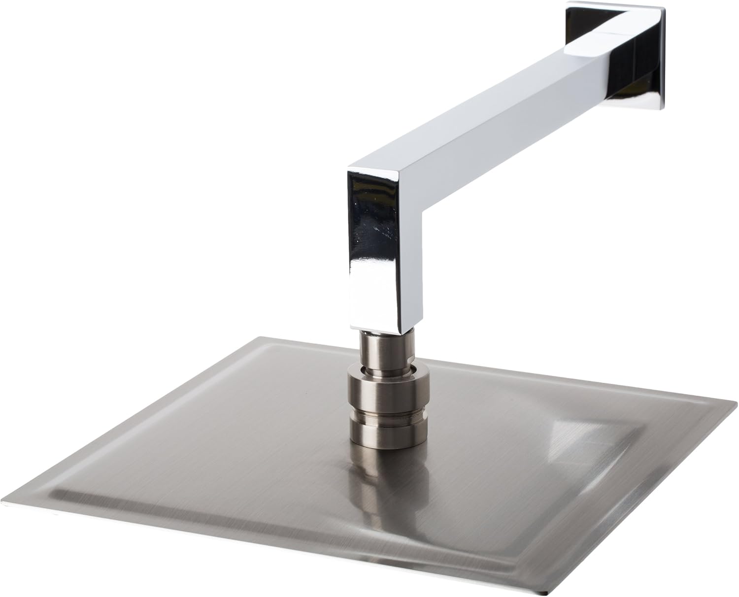 BAI 0419 Stainless Steel 10-inch Square Rainfall Shower Head in Brushed Nickel Finish
