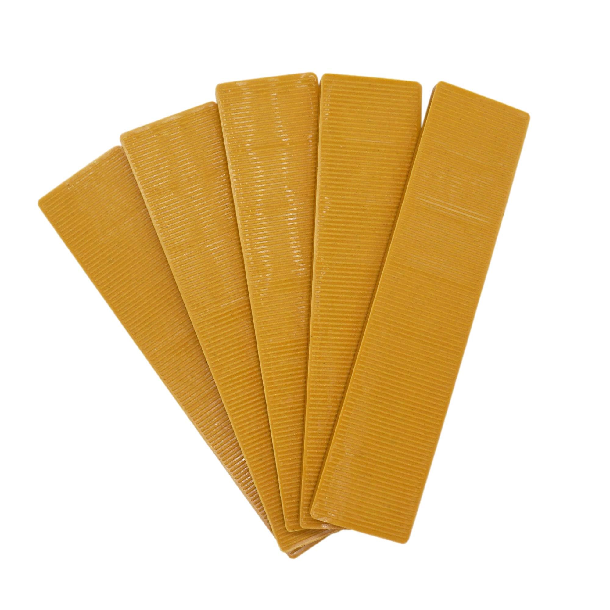 SKIR'CO (50 pcs) Plastic Flat Shims 4 mm, Glazing Packers 22 x 100 mm, Frame Spacers, Door and Window Frame Packers โ image 1