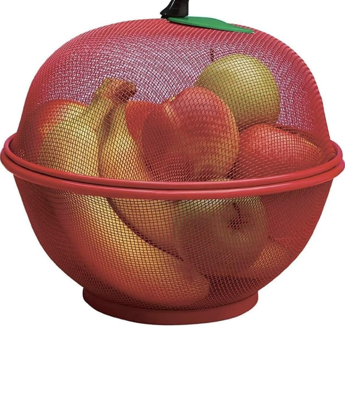 Multicolour Metal Wire Fruit Basket with Mesh Lid, Apple Bowl, Reusable Mesh Fruit Holder Strainer (B0DDWMZCCS) Amazon Price History, Amazon Price Tracker