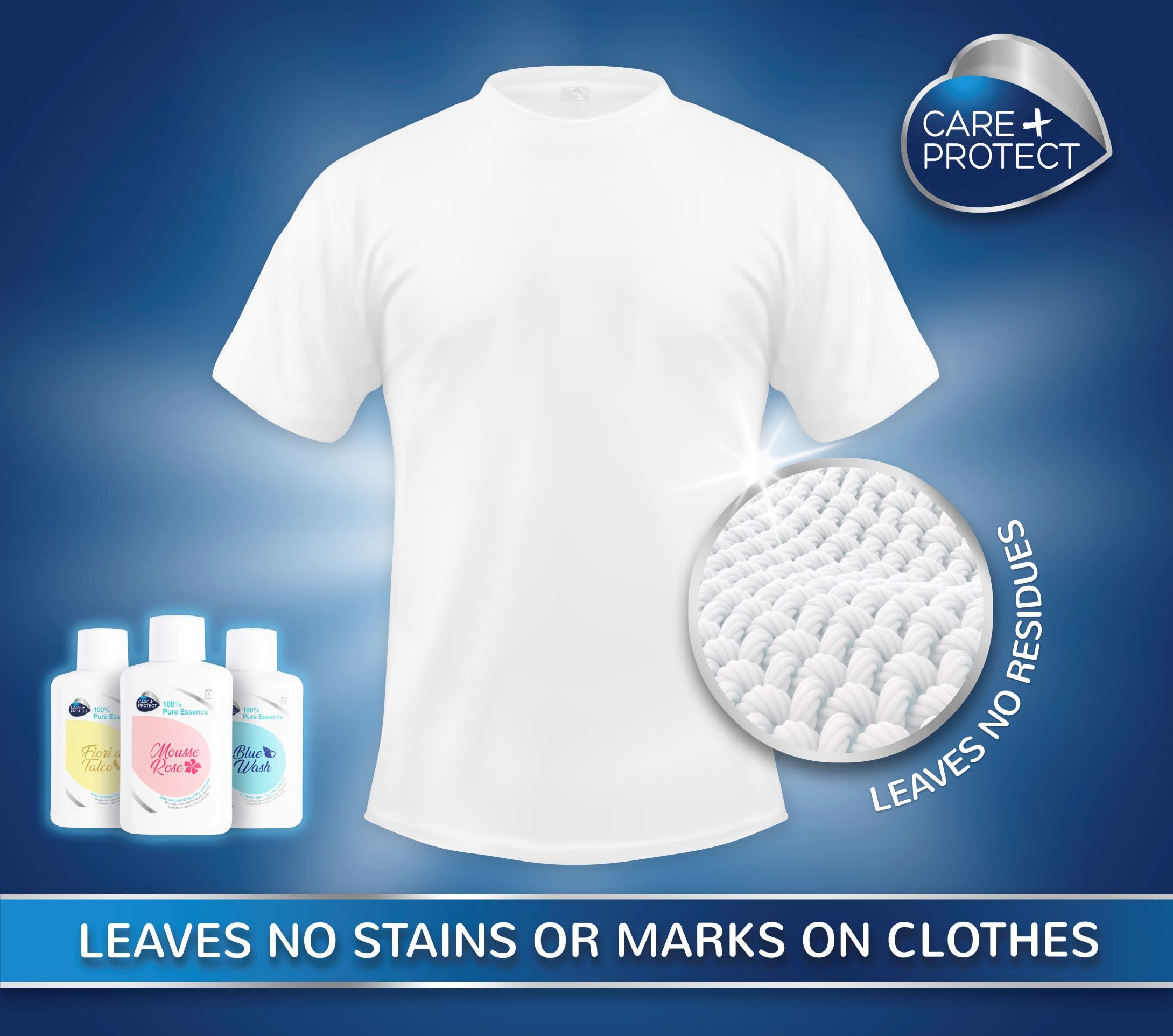 CARE + PROTECT and %100 Pure Essence Konsantre Çamaşır Parfümü (Mousse Rose)