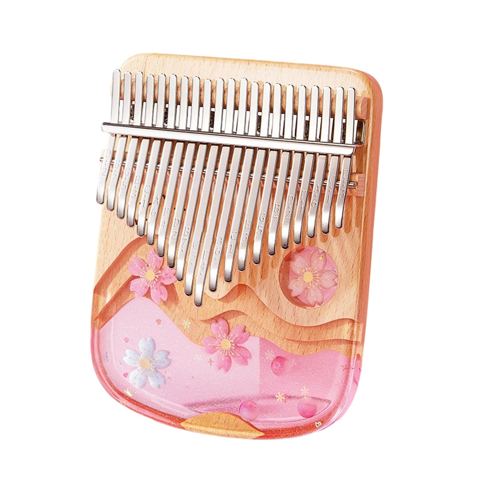 17 21-tonowy Akrylowy Przezroczysty Instrument Palcowy Kalimba(21 tone 1)