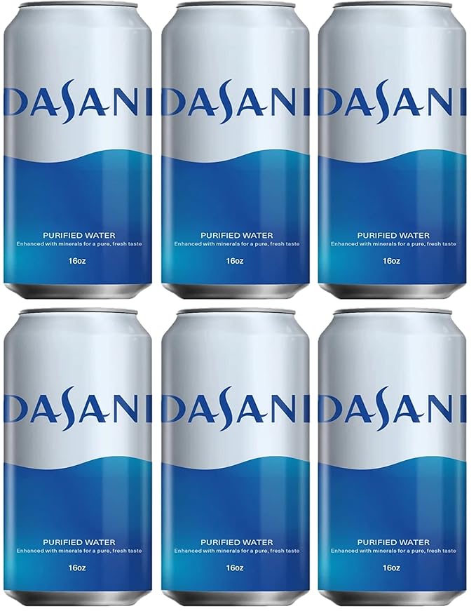 Dasani Canned Water 16 Oz, Pack of 6 Grocery & Gourmet Food