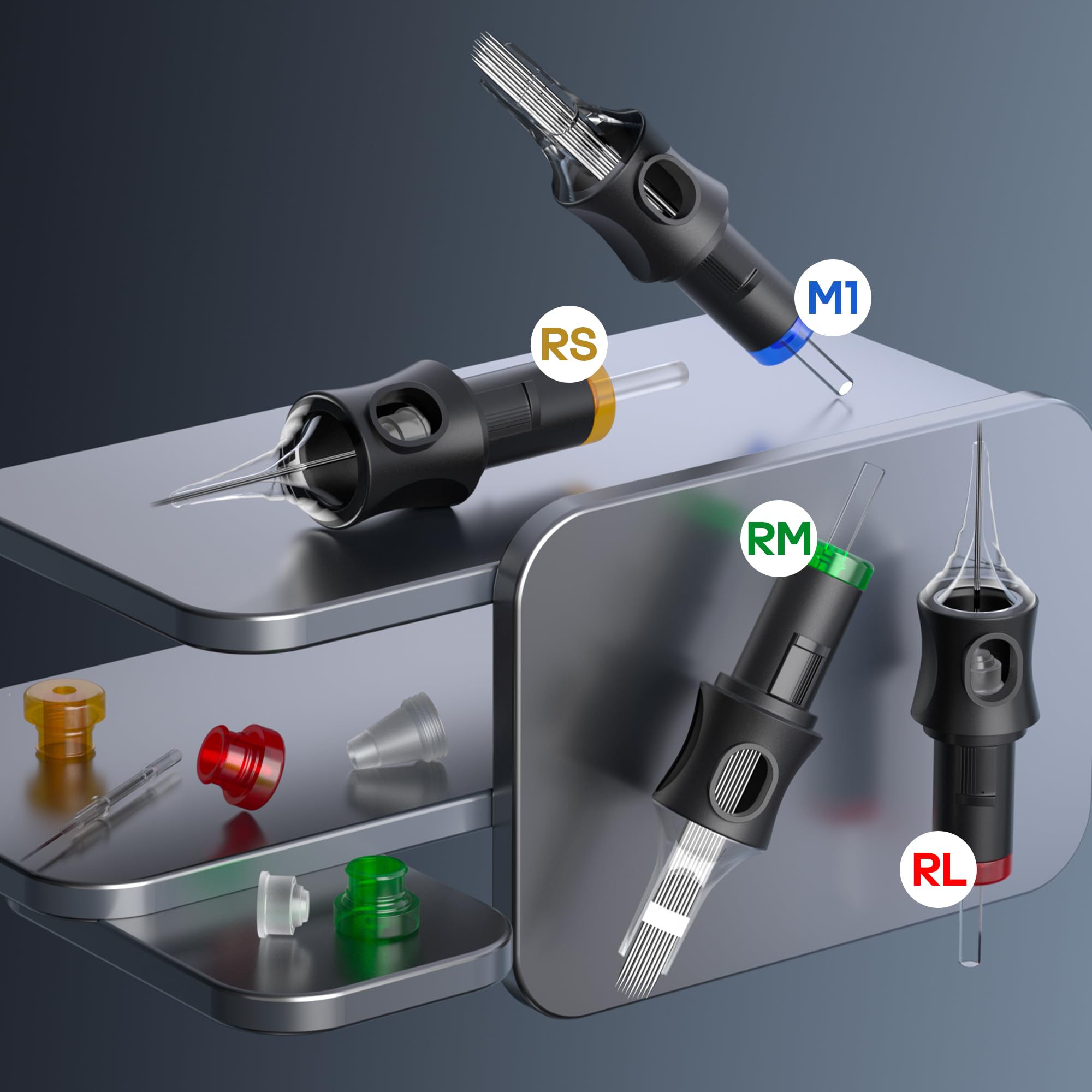 POSEIDON Tattoo Kit Tattoo Gun Kit, Tattoo Pen Kit with 2PCS 1400mAh Power Supply and 11 Tattoo Inks, Tattoo Machine Kit with 20pcs Tattoo Needles for Beginers