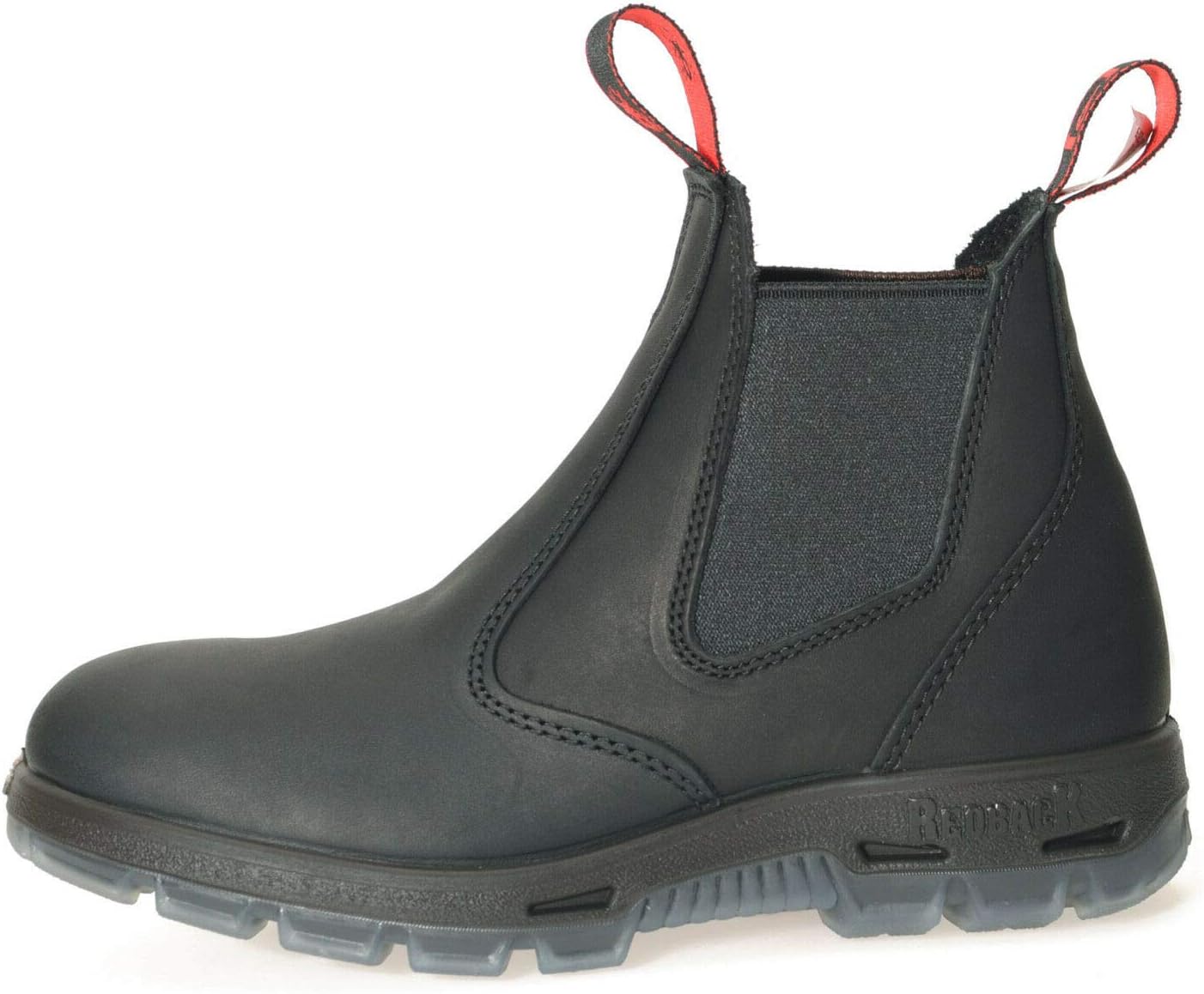 RedBack Boots USBBK "Easy Escape" Steel Toe - Black Leather Work Boots 9 UK (10 US)