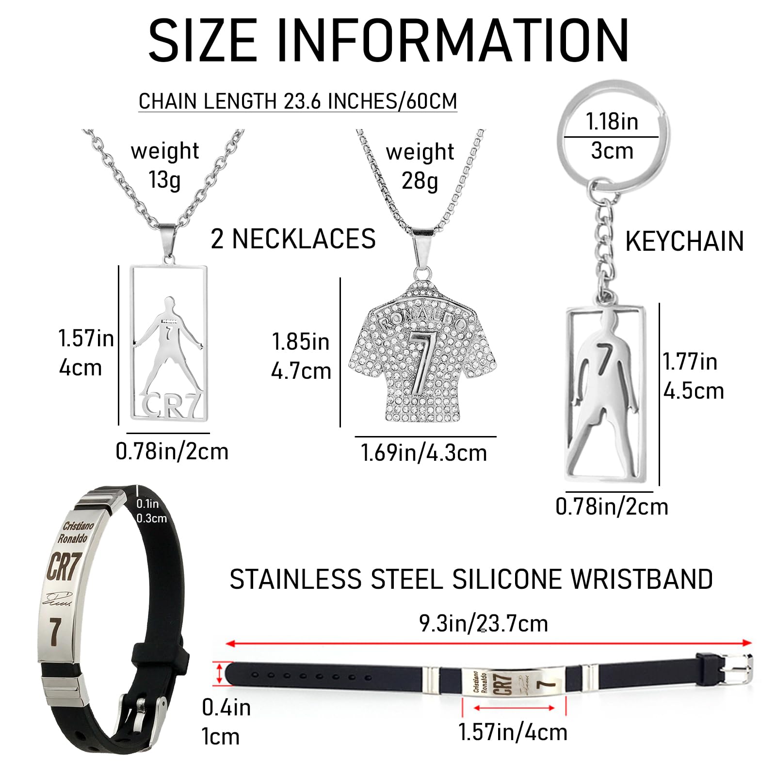 4 Piezas Juego de Cadena con Collar y Pulsera de Fútbol para Niños, Futbol Pulsera de Regalos, pulsera de fútbol para niños, Regalo para Aficionados