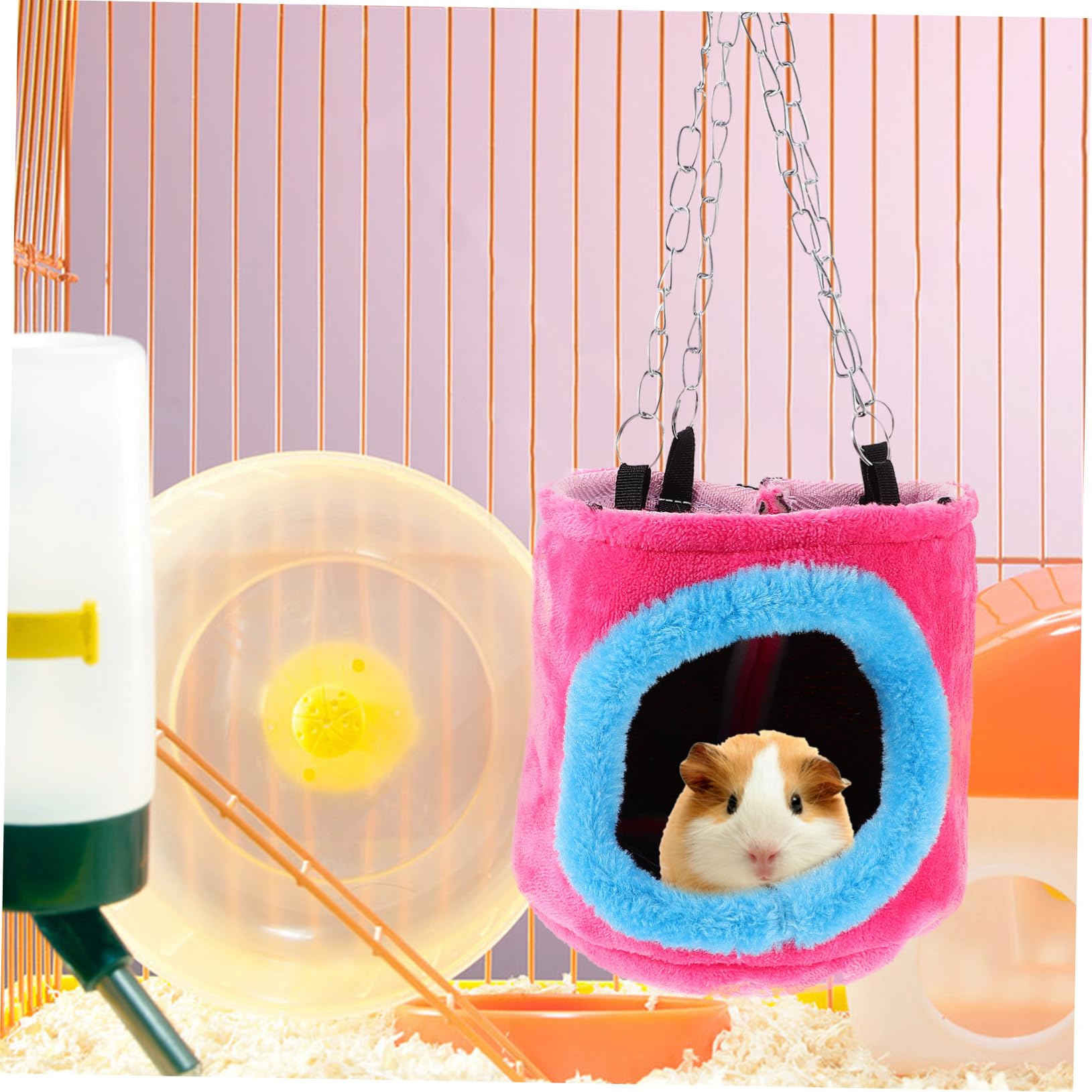 BESPORTBLE 3stücke Kuschelhängematte Für Kleine Tiere Baumwoll-Material s Zufällige Farben Wärmeisolierung Für Eichhörnchen Chinchillas Meerschweinchen Und Ratten