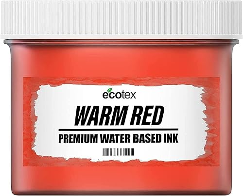 Miniatura 25 de Ecotex® Tinta de serigrafía Blancanieves (8 onzas) - Tinta de tela blanca como la nieve a base de agua, pintura de pantalla de seda - Screen Print