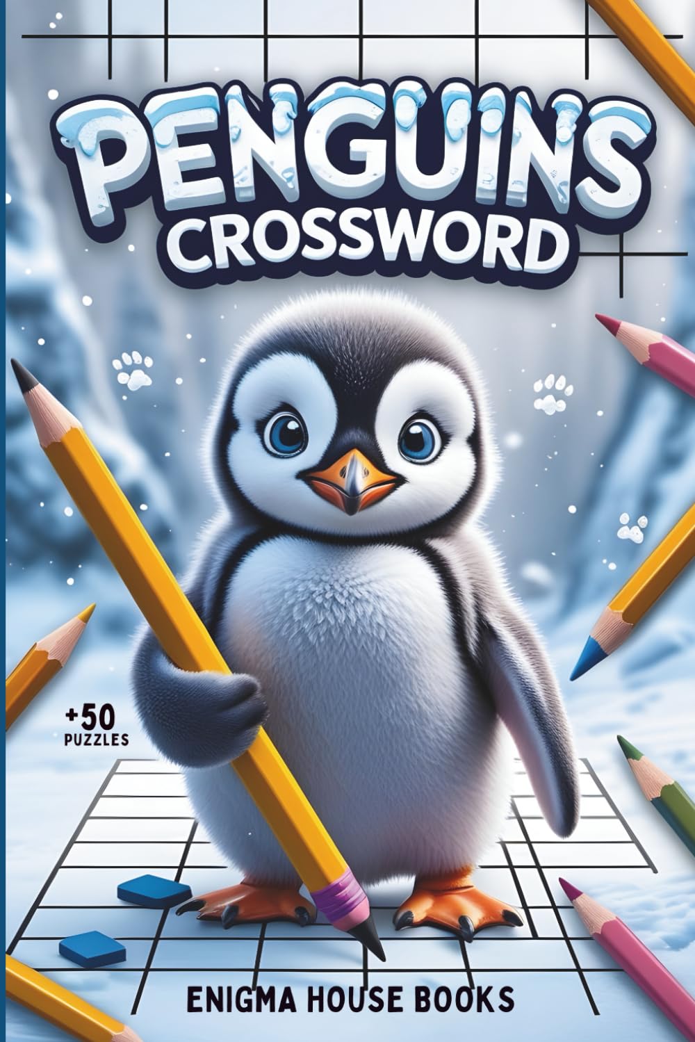 Penguins Crossword: Puzzle Book for Adults and Teens, Fun and Educational Crosswords About Penguins — Their Habitat, Diet, and Fascinating Facts | 50+ Puzzles