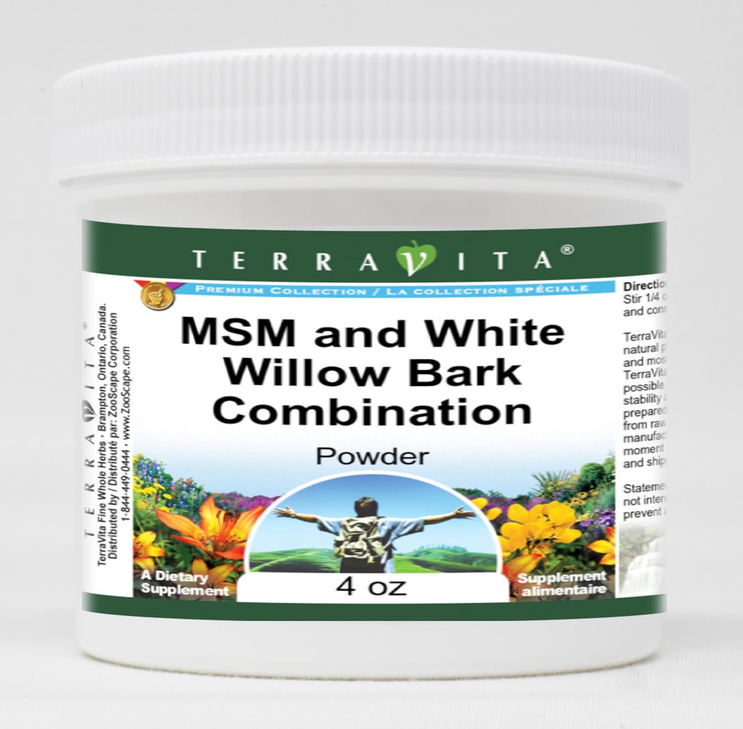 MSM and White Willow Bark Combination Powder (4 oz, ZIN: 512927) - 3 Pack