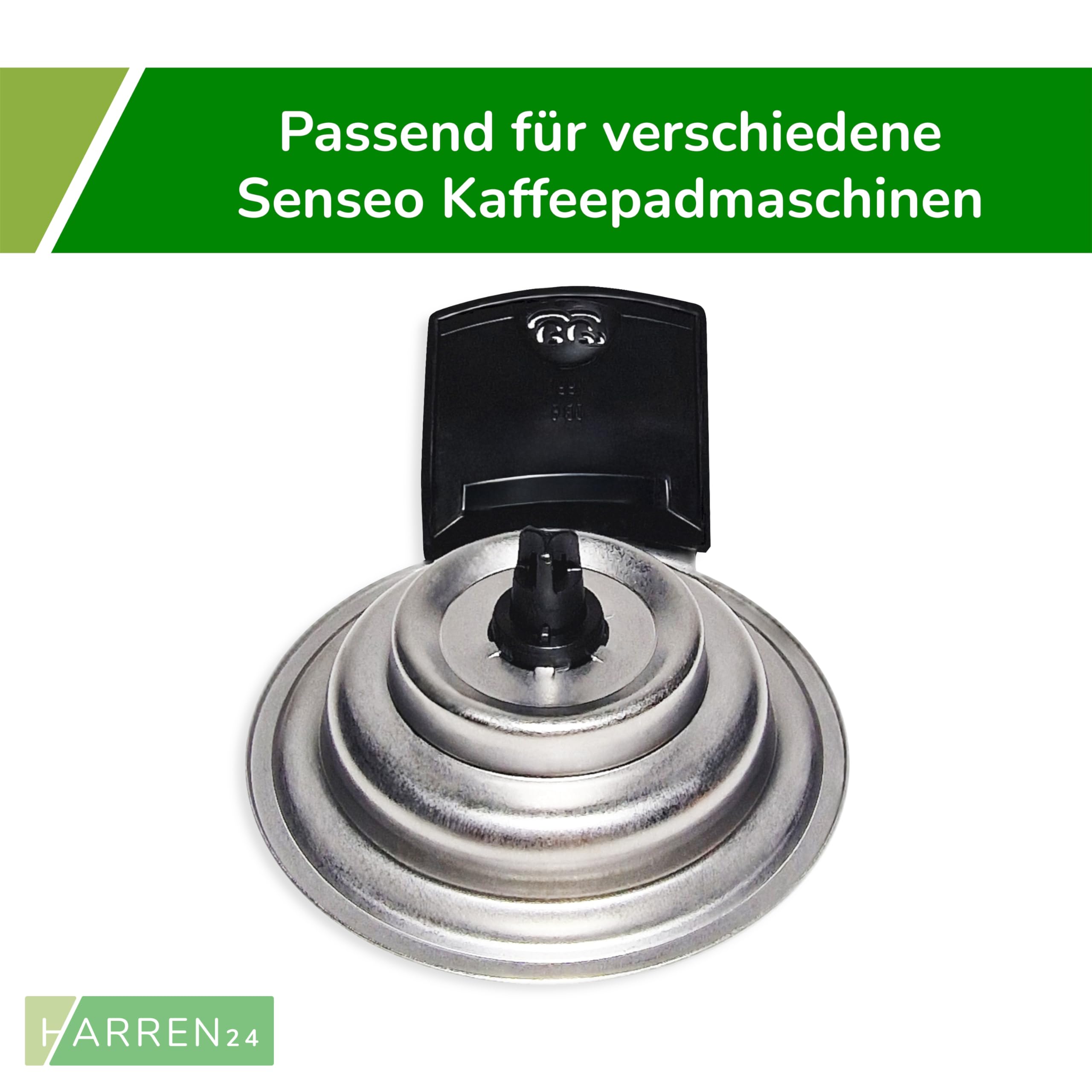 Padhalter HD5010/01 für 2 Tassen kompatibel mit Philips Senseo Kaffeepadmaschine Original (Plus) HD6552 - HD6556, HD7803 - HD7806, HD7810 - HD7819, CSA210