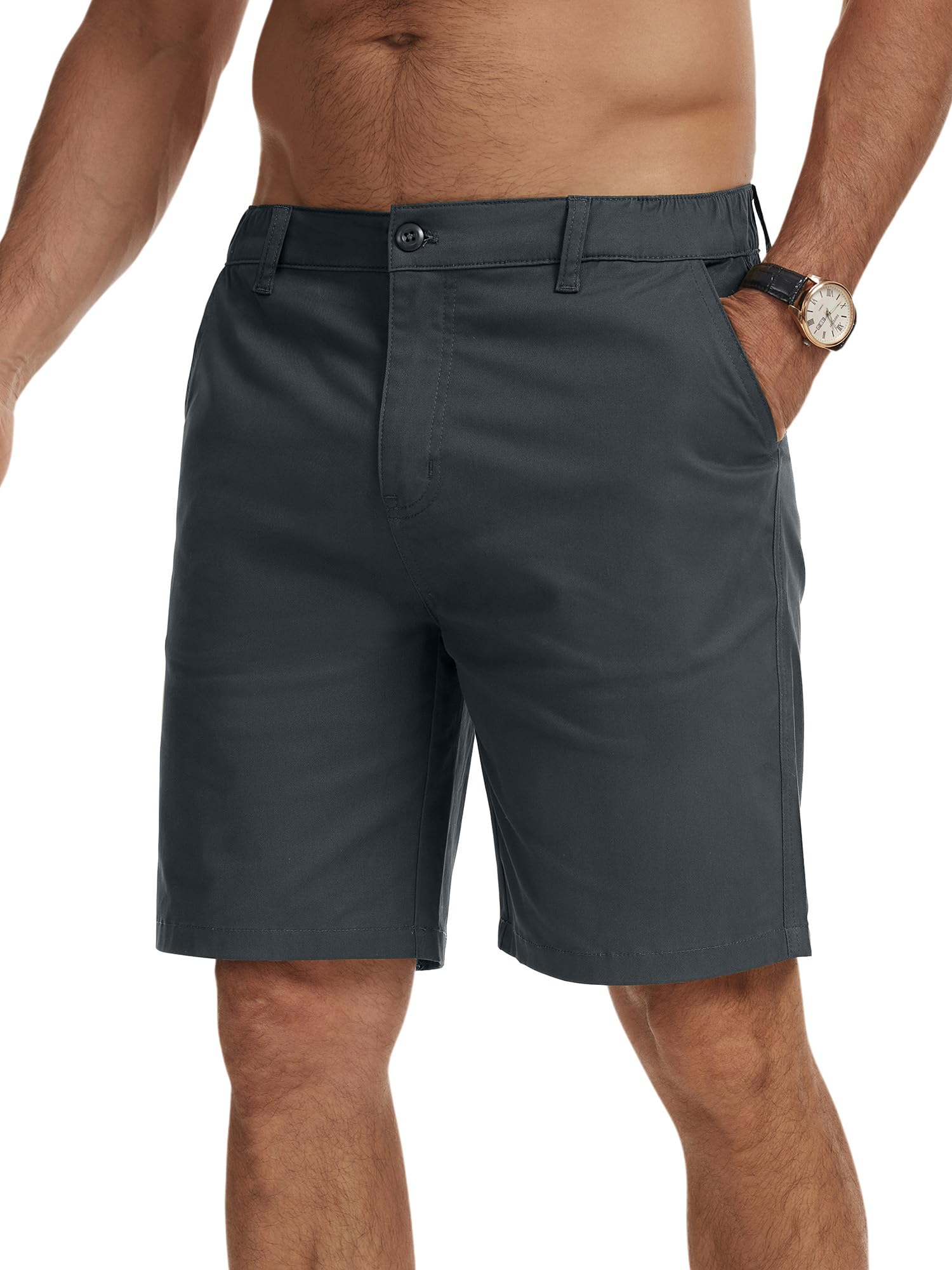 StylSense Kurze Hosen Herren Sommer Leichte Baumwolle Bermuda Cargo Chino Shorts Herren Freizeithose Kurz mit Taschen