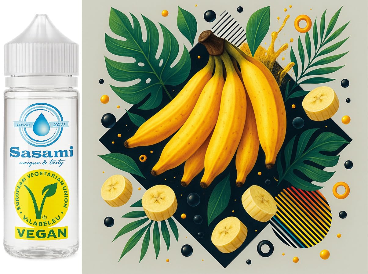 Borneo banan paluszkowy aromat koncentrat – Wegański – Sasami – 100ml