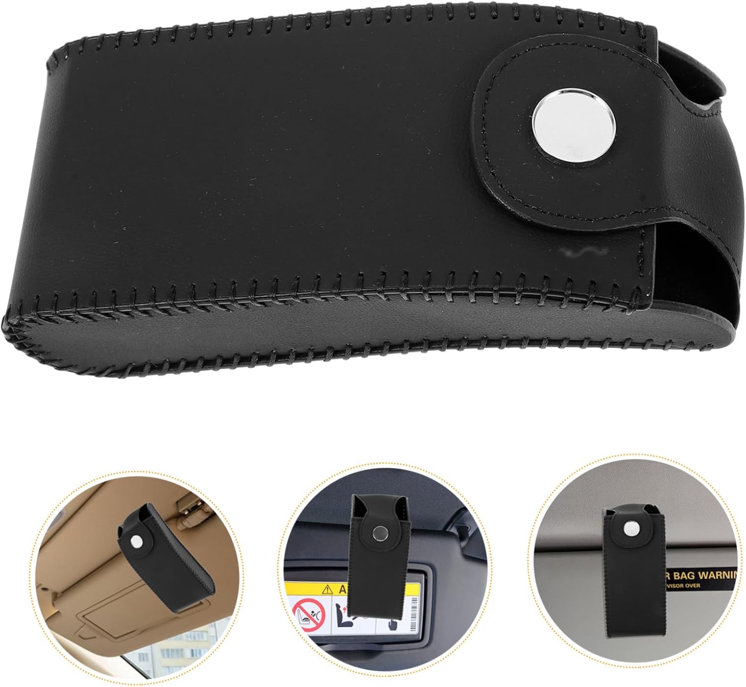 4pcs Car Visor Sunglasses Holder Compact Eyeglass Organizer for Vehicle Stylish Design Easy Access Clip for Sunglasses and Eyeglasses Storage Space-Saving for Cars