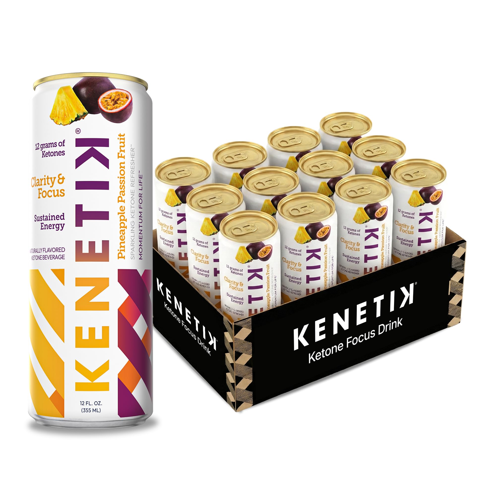 Amazon.com : KENETIK Caffeine-Free Focus Drink – Brain Fuel for