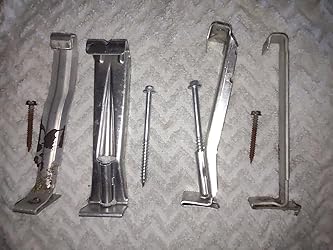 Quick Screw Dachrinnen-Haken – 10 Stück, 12,7 Cm, Für Metallrinnen, Mit Clip & Vorgebohrter Schraube