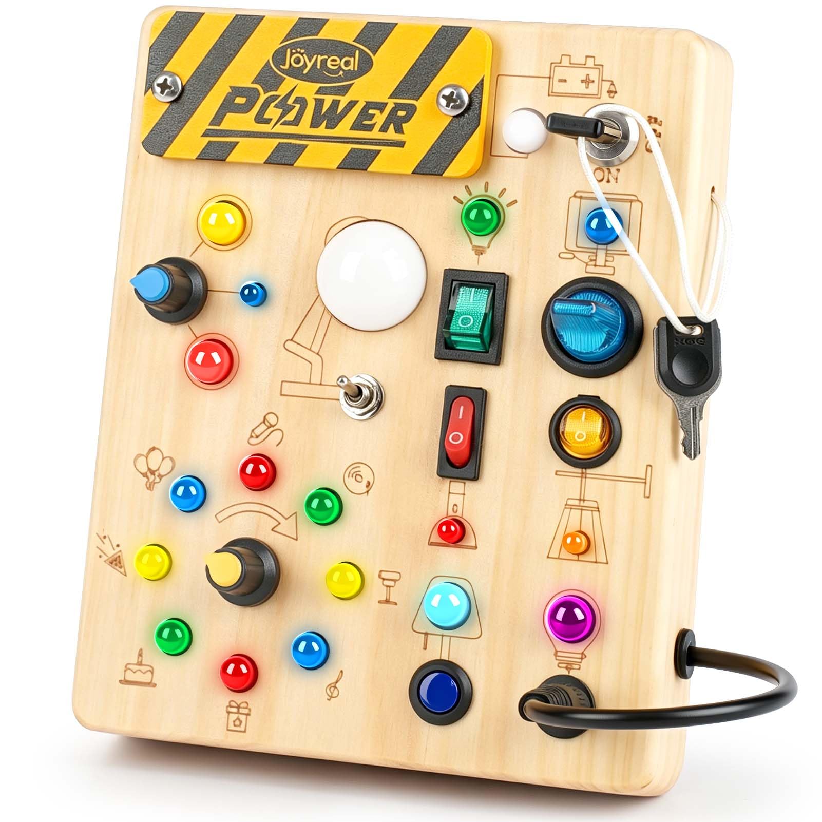 Photo 1 of Joyreal LED Busy Board for Toddlers - Montessori Toy