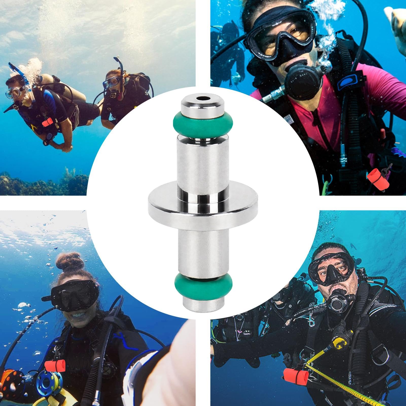 Tauchen Swivel Spool - Hochdruckmesser-Adapter, Sport Gear Connector | Druckrolle für Sicherheitsüberwachung, kompaktes Tauchmontagewerkzeug für tiefe Wasseraufnahme von Navigationsausfo